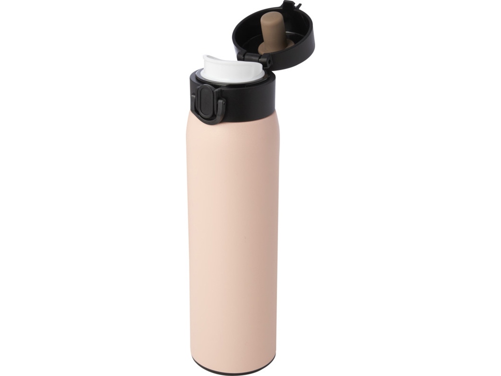 Термос Sika из нержавеющей стали, сертифицированной по стандарту RCS, объемом 450 мл с изоляцией - Бледно-розовый-3