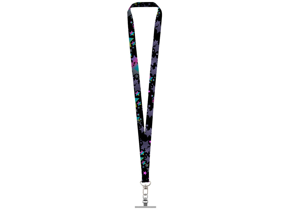 Ланъярд 2,5 см под сублимацию с трендовым карабином и металлическим держателем для телефона-2