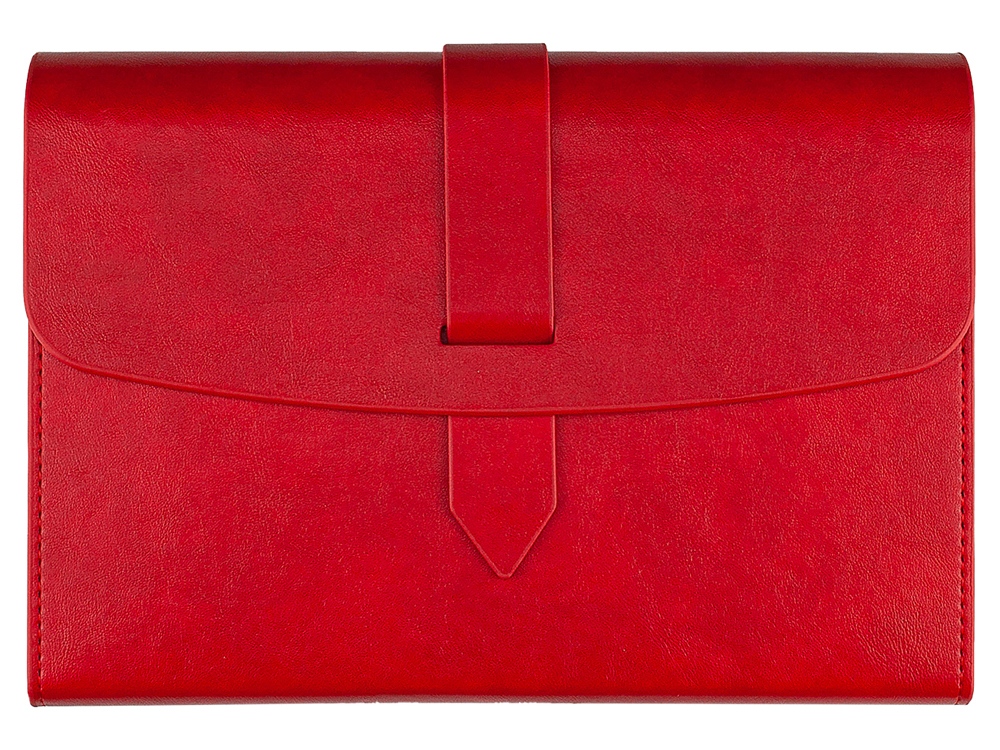 Ежедневник недатированный А5 Senate с магнитным клапаном, красный-1