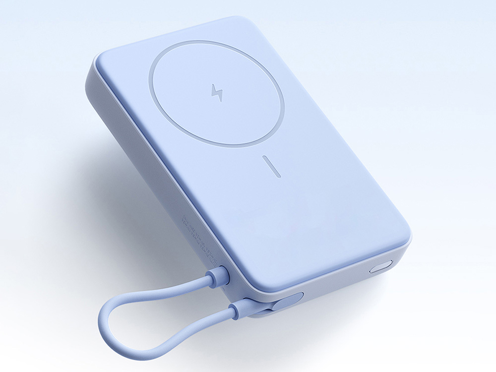 Внешний аккумулятор Xiaomi Magnetic Power Bank 10000 with Built-in Stand Blue-6