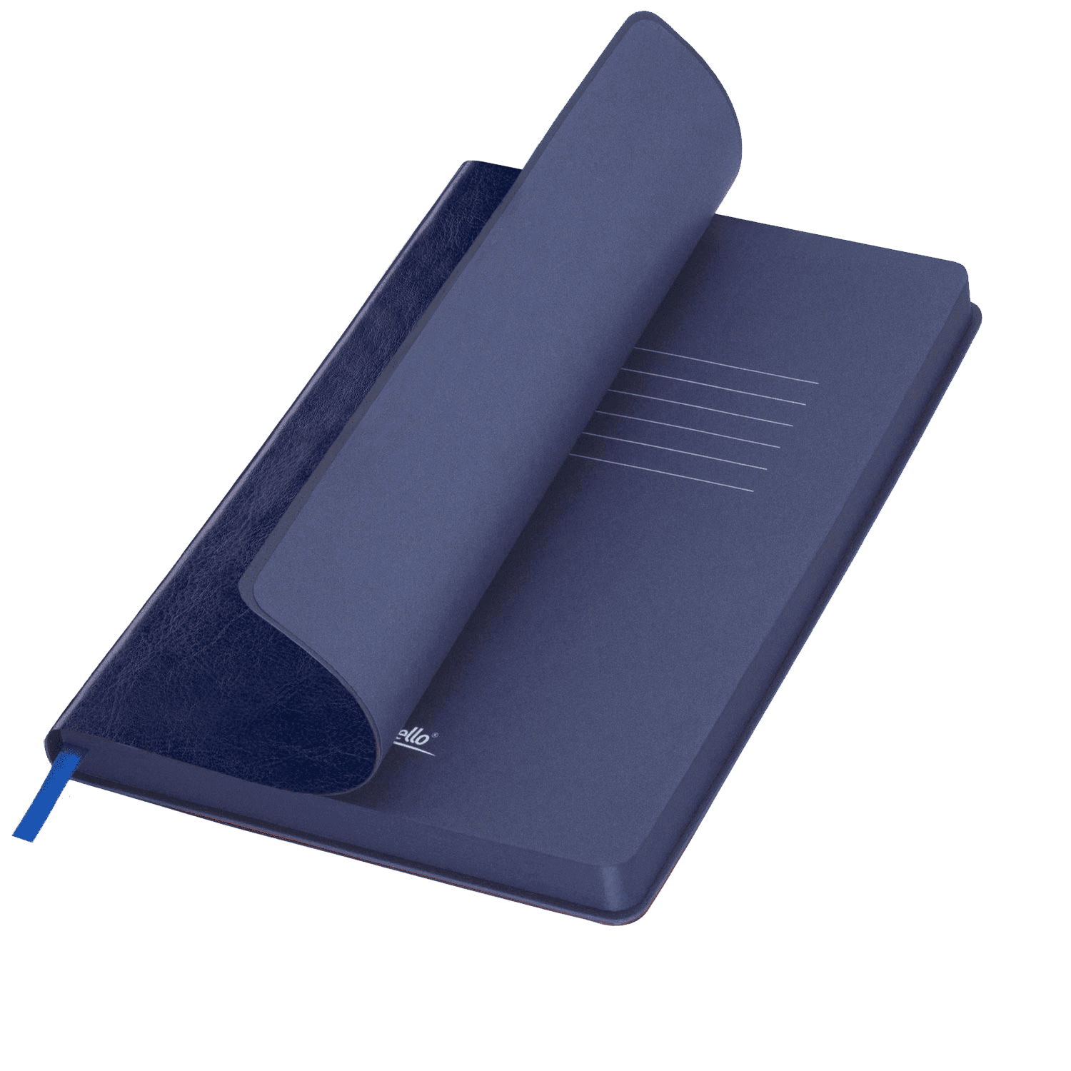 Ежедневник River side недатированный, синий (без упаковки, без стикера)-0