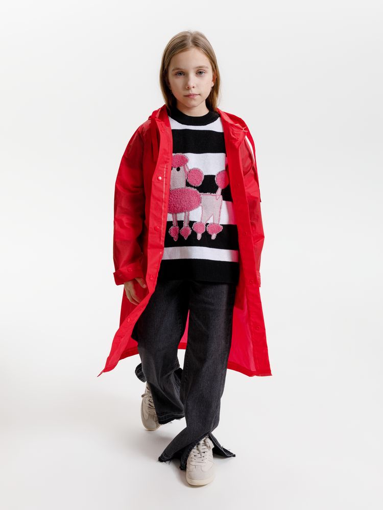 Дождевик детский RainDrop Kids, красный-7