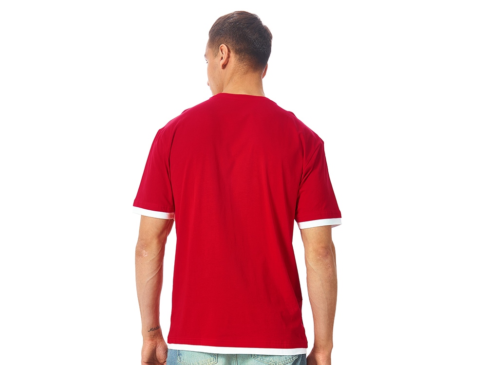 Футболка Rotterdam мужская, красный/белый-2