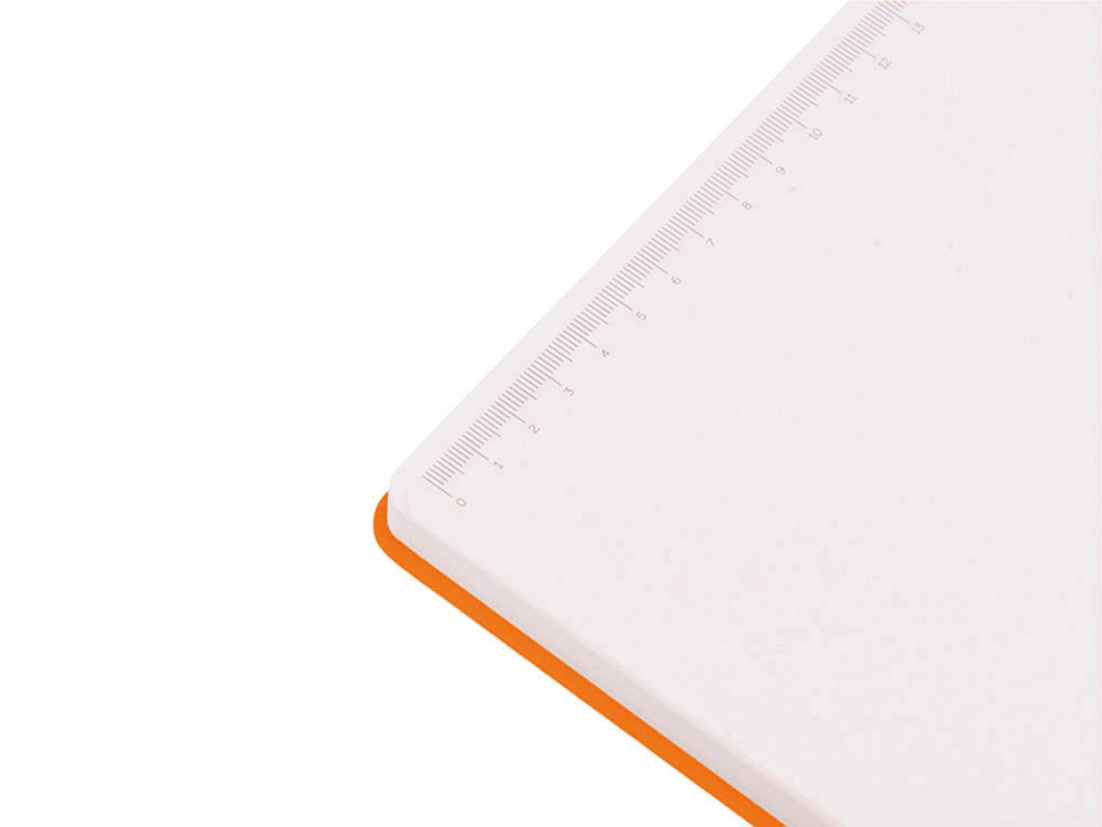 Бизнес-блокнот C2 софт-тач, твердая обложка, 128 листов, оранжевый-4