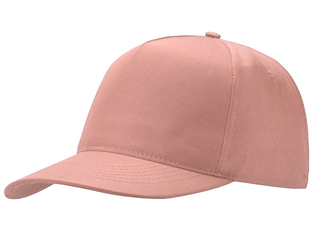 Бейсболка Poly 5-ти панельная 120гр, лососевый-3