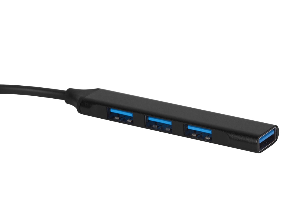 USB-хаб Link с коннектором 2-в-1 USB-C и USB-A, 2.0/3.0, черный-1