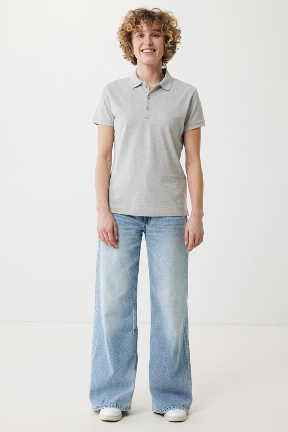 Женская рубашка поло Iqoniq Yosemite из переработанного хлопка-пике, унисекс, 220 г/м²-4