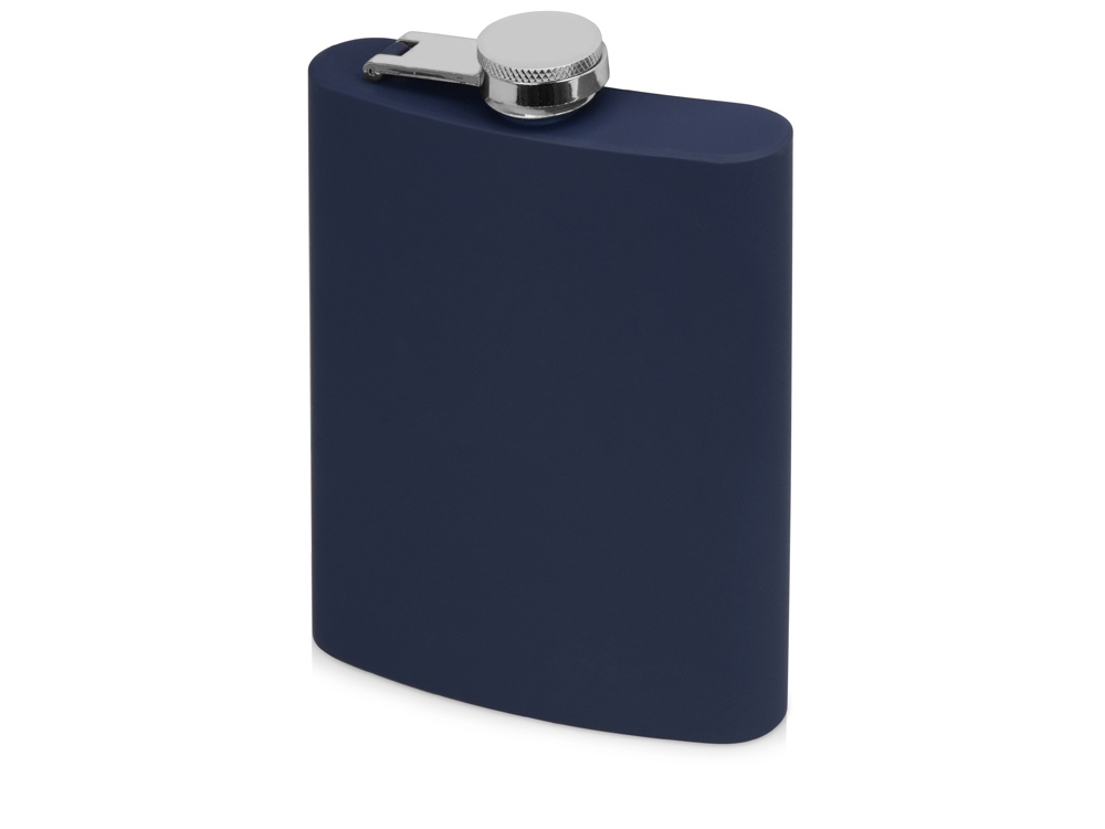 Фляжка 240 мл Remarque soft touch, 304 сталь, синий-1