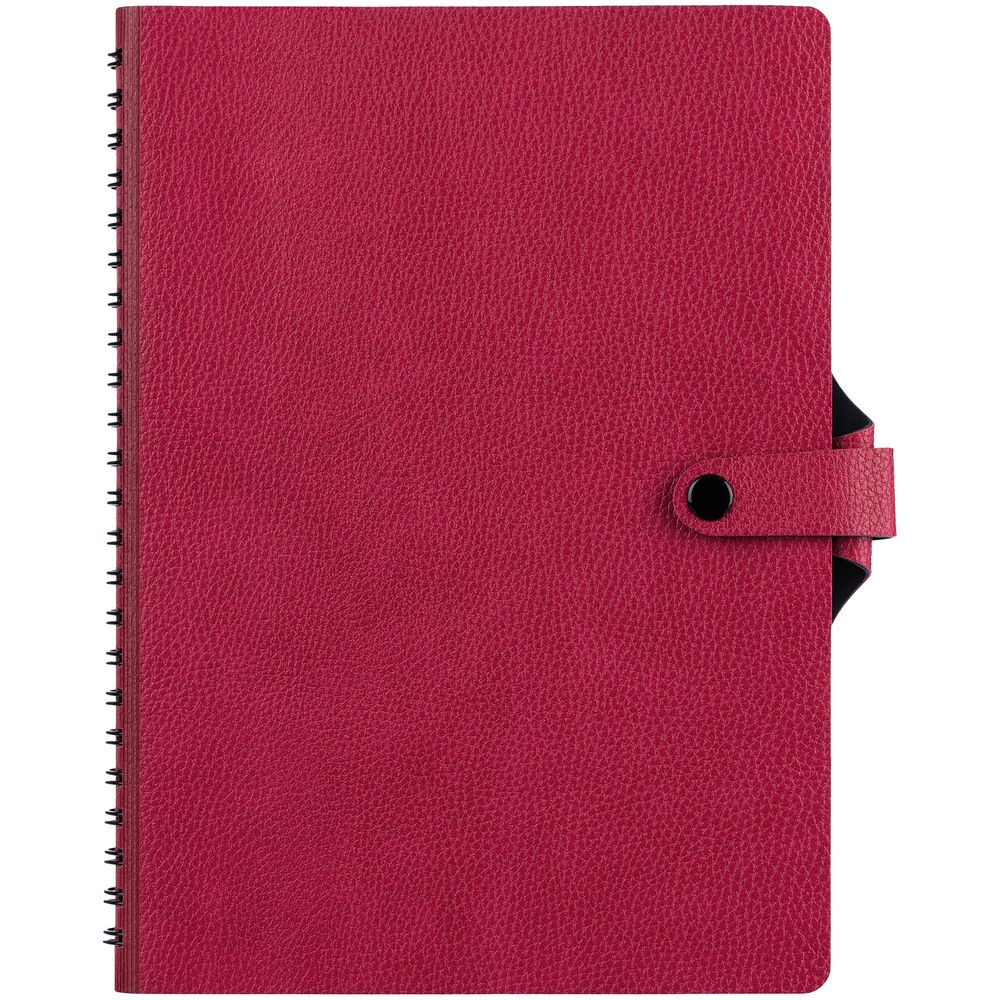 Ежедневник Strep Front на заказ, недатированный, малиновый-0