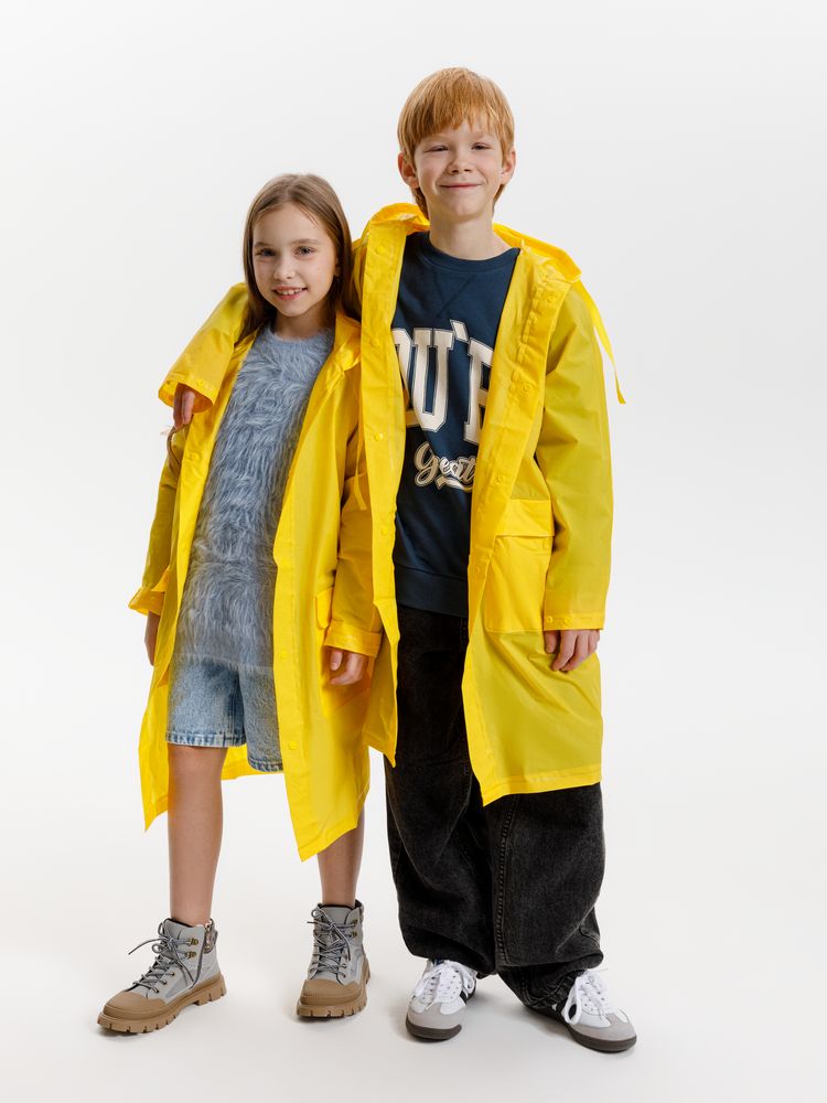 Дождевик детский RainDrop Kids, желтый-8