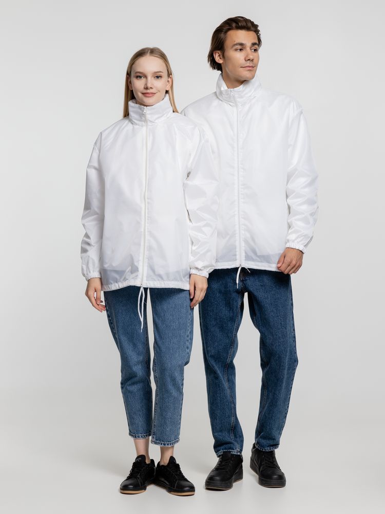 Ветровка унисекс Shift, белая-5