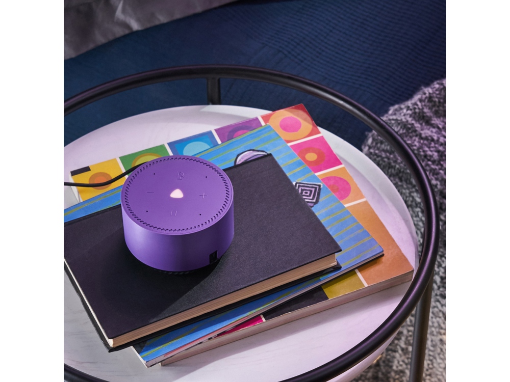 Умная колонка ЯНДЕКС Станция Лайт 5Вт, с Алисой, цвет: ультрафиолет (YNDX-00025P)-3