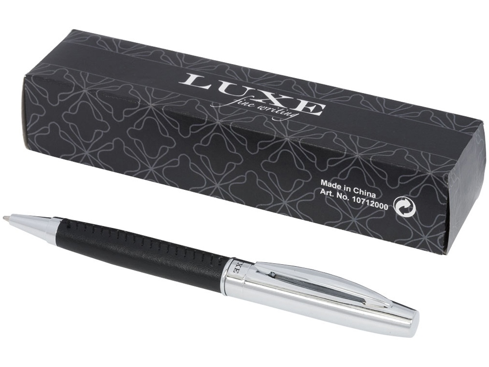 Подарочный набор с шариковой ручкой Scherzo, черный-3