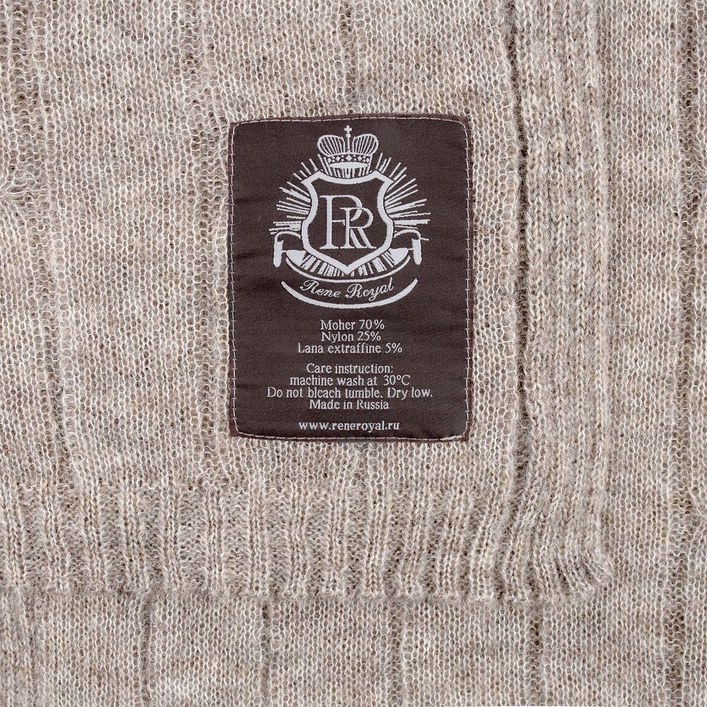 Плед Grasse, бежево-серый-4