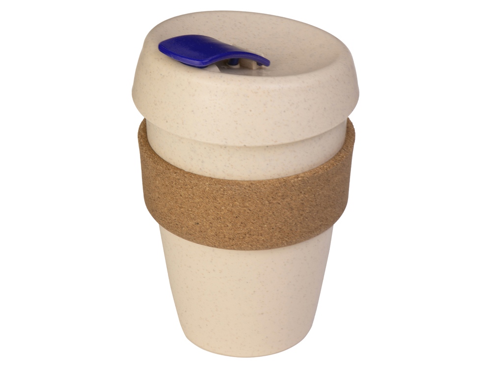 Стакан из пшеничного волокна с двойными стенками Pino, синий-0