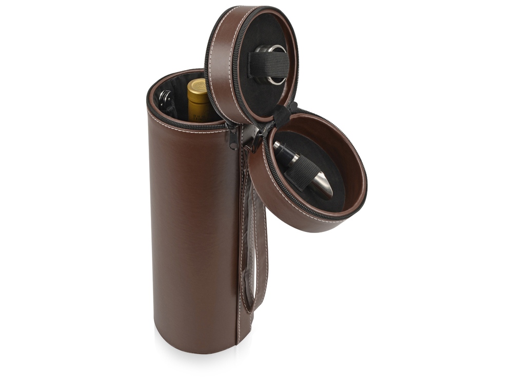 Тубус для вина Божоле, коричневый-0