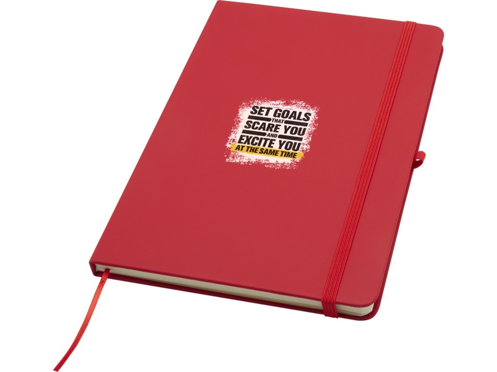 Блокнот Spectrum Plus формата A5 в твердой обложке - Красный-5