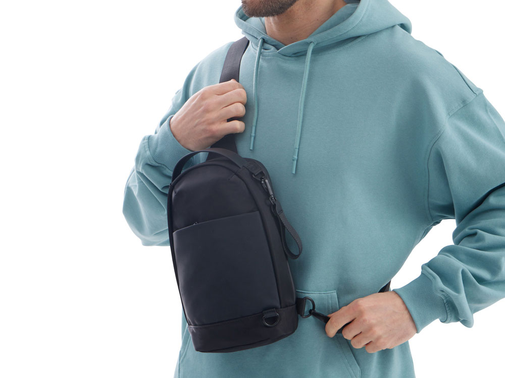 Рюкзак на одно плечо Silken, черный-10