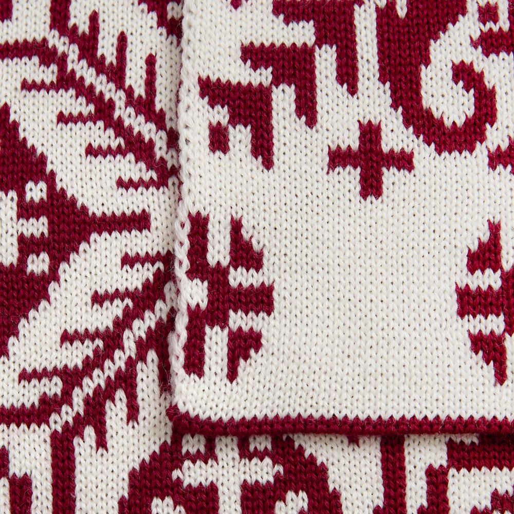 Шарф Wintertude L, красный с белым-2