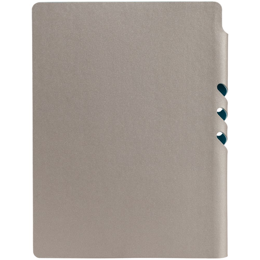 Ежедневник Flexpen, недатированный, серебристо-бирюзовый-5