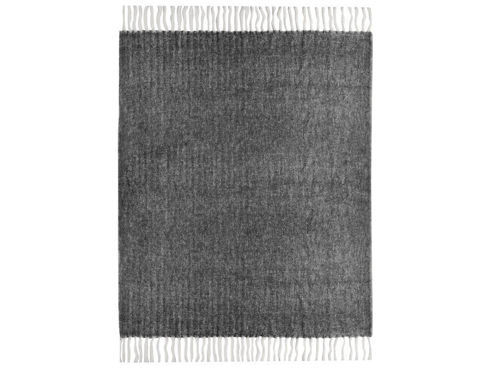 Плед Warmy с шерстью, темно-серый-5