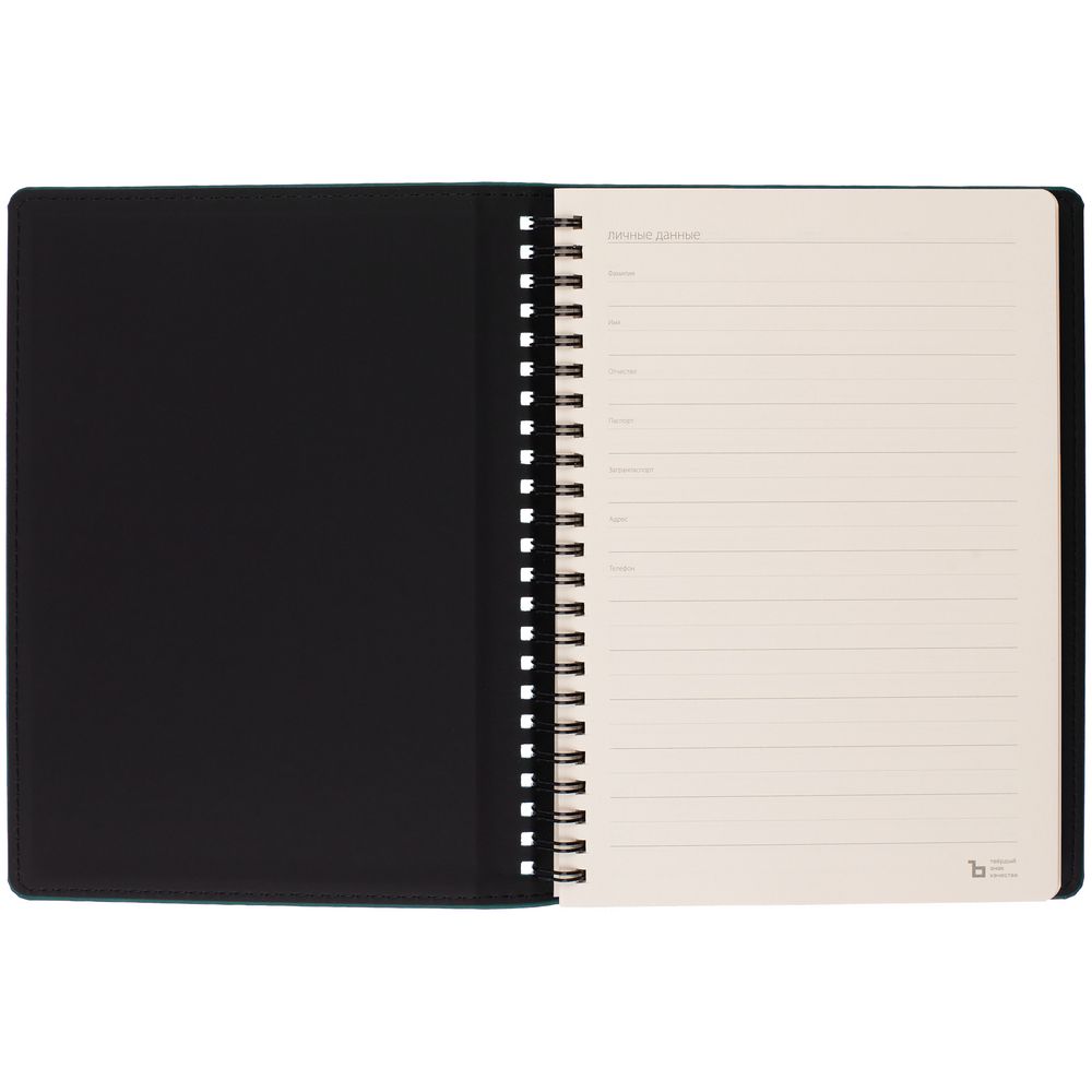 Ежедневник Spring Urban на заказ, недатированный, изумрудный-2