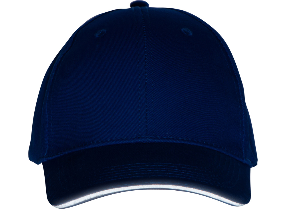 Кепка со светоотражающим кантом, классический синий-8