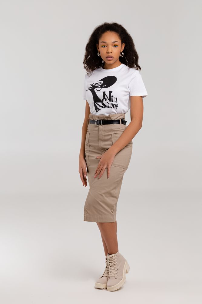 Футболка женская «Меламед. Nina Simone», белая-4