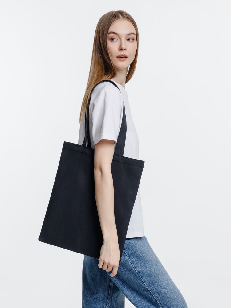 Холщовая сумка Neat 140, черная-4