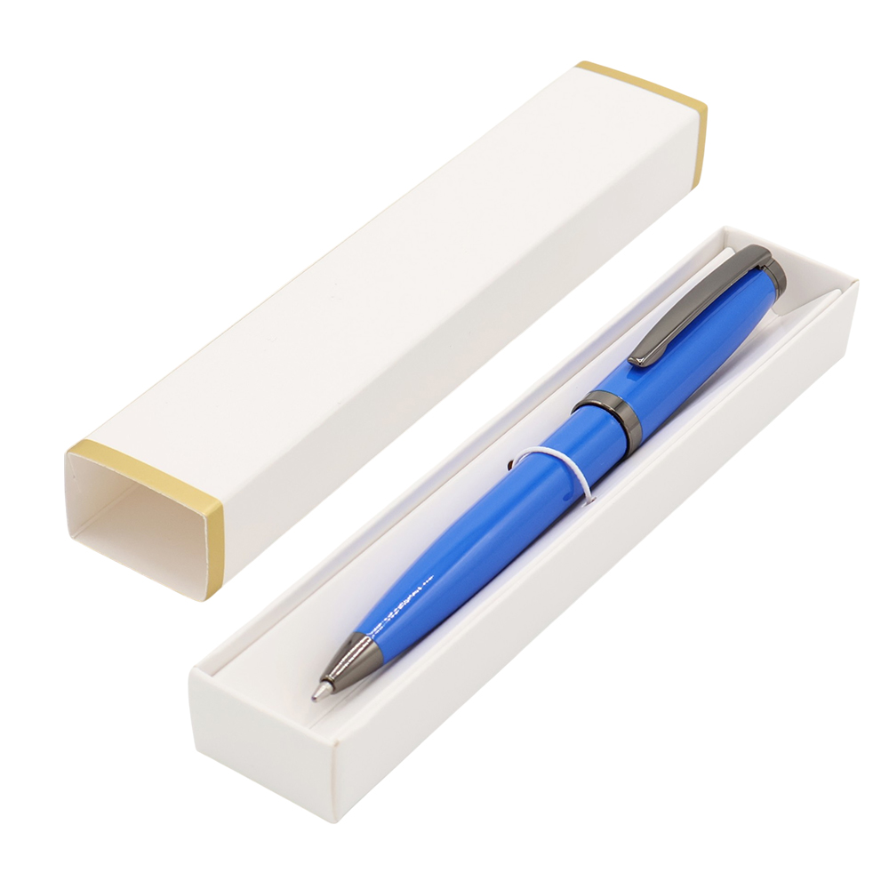 Ручка Betty в коробке Cradle белой с позолотой, Синий-0