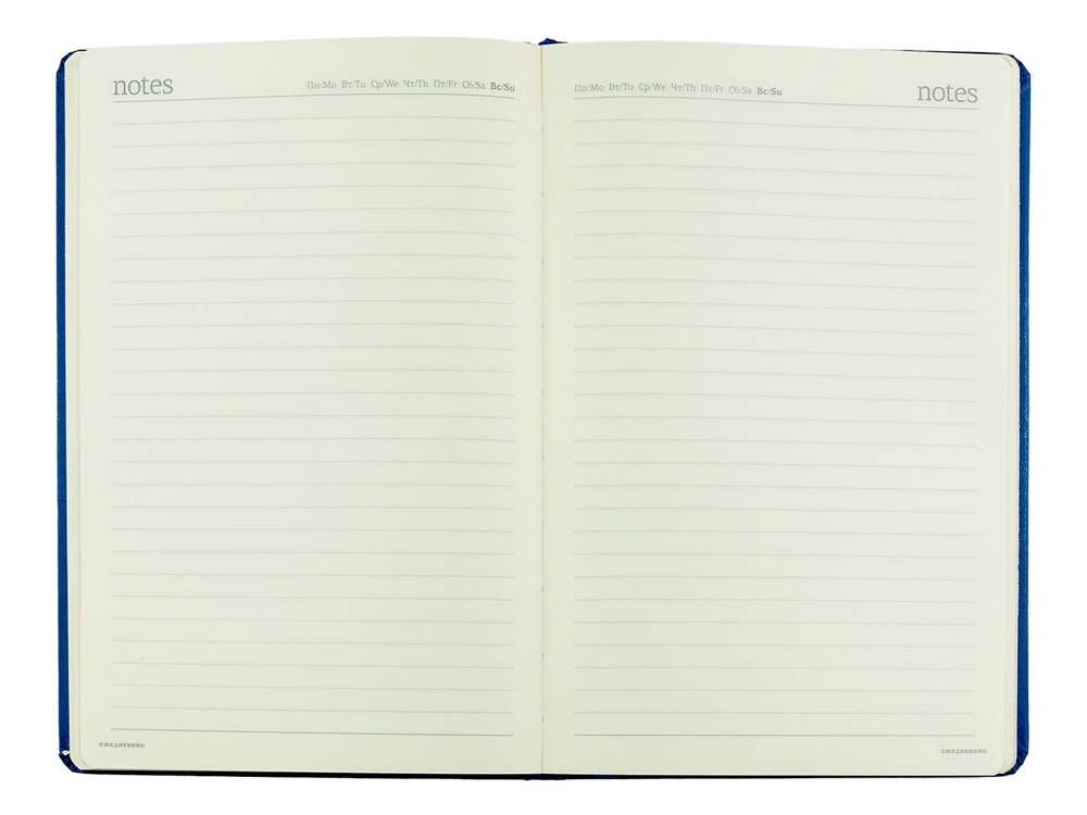 Ежедневник недатированный А5 Megapolis, синий (серебряный обрез)-4