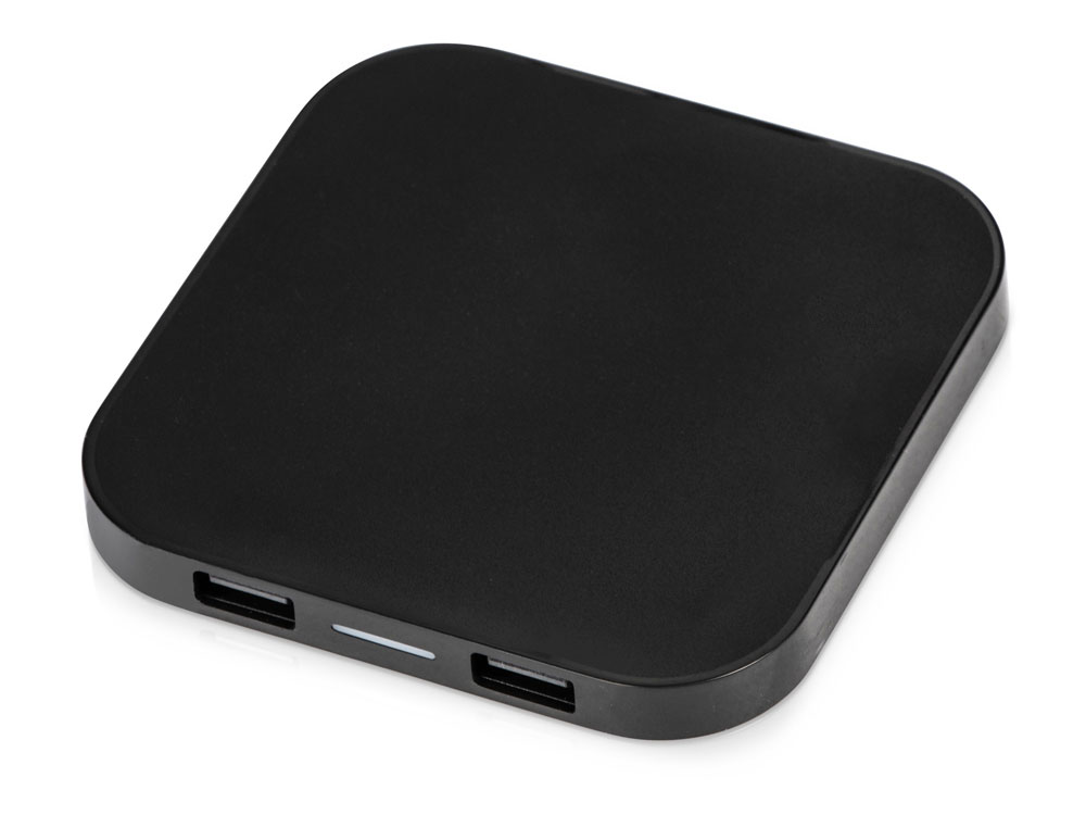 Беспроводная зарядка Tile с 2 USB-A, 5 Вт, черный-0