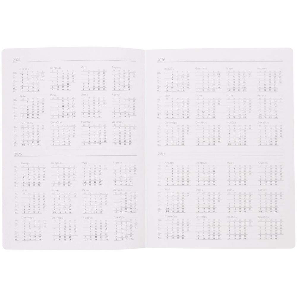 Ежедневник Frame, недатированный, зеленый с серым-3