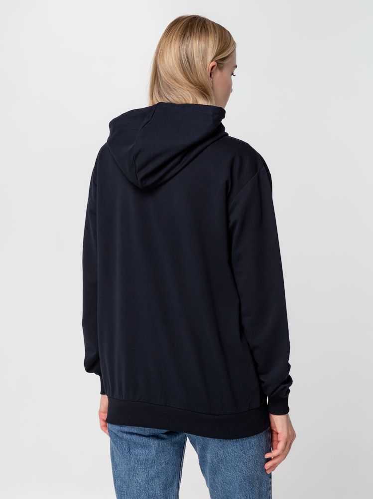 Толстовка на молнии с капюшоном Unit Siverga, темно-синяя-4