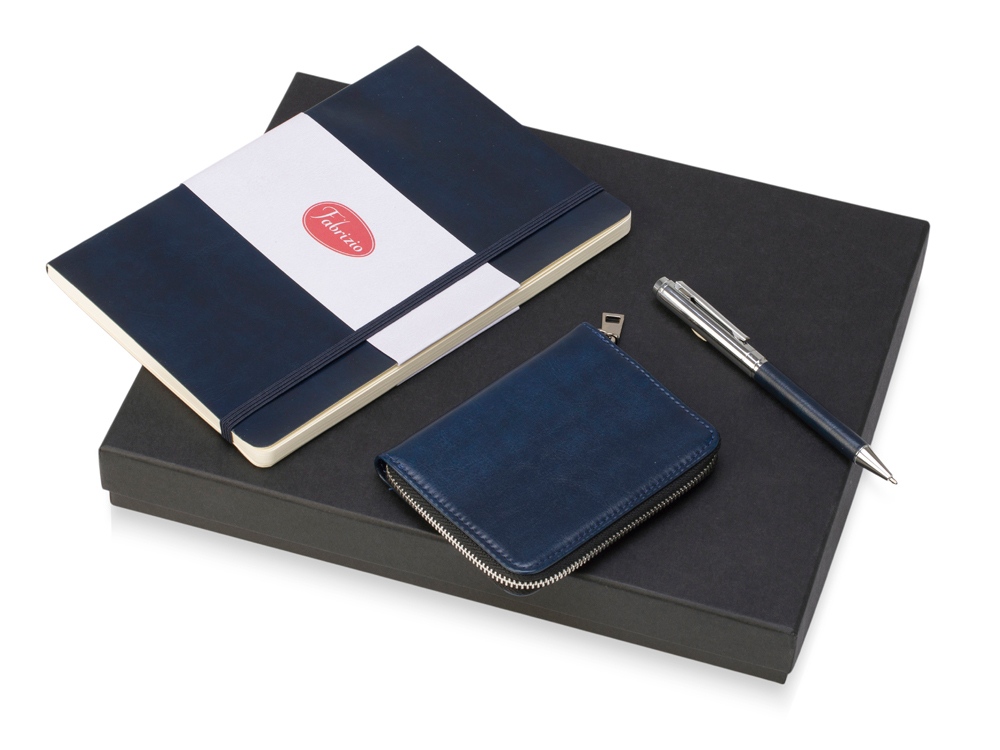 Подарочный набор Fabrizio Small, темно-синий-0