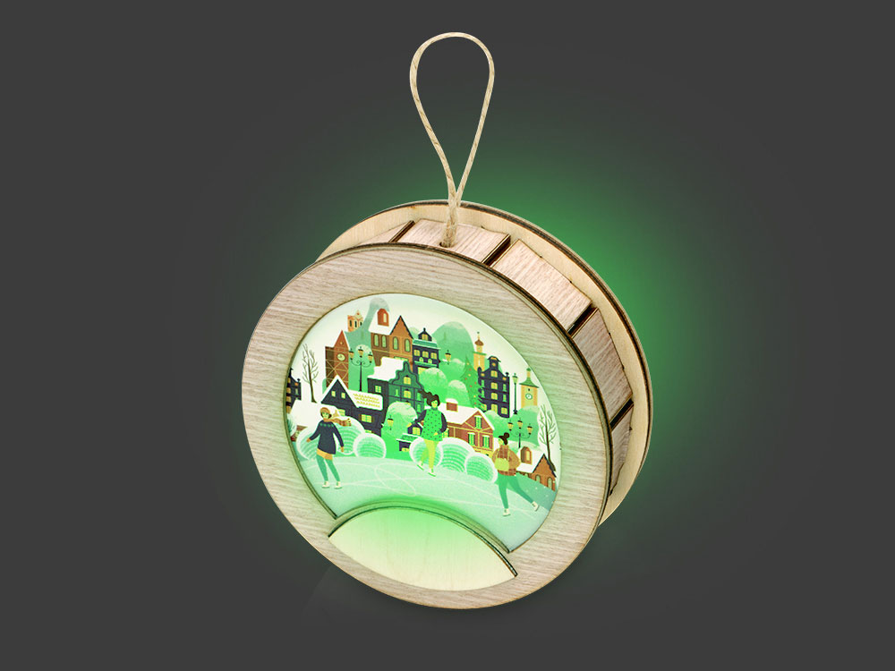 Подвеска с подсветкой, круг-5