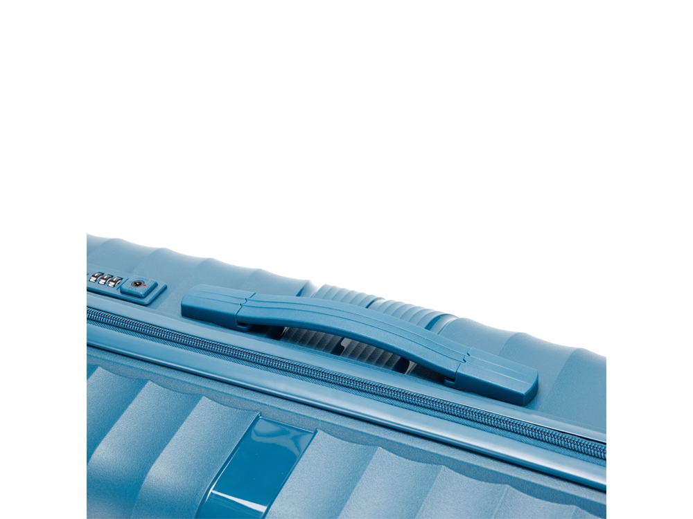 Чемодан TORBER Nevo, синий, полипропилен, 45 х 26 х 66 см, 66 л-6