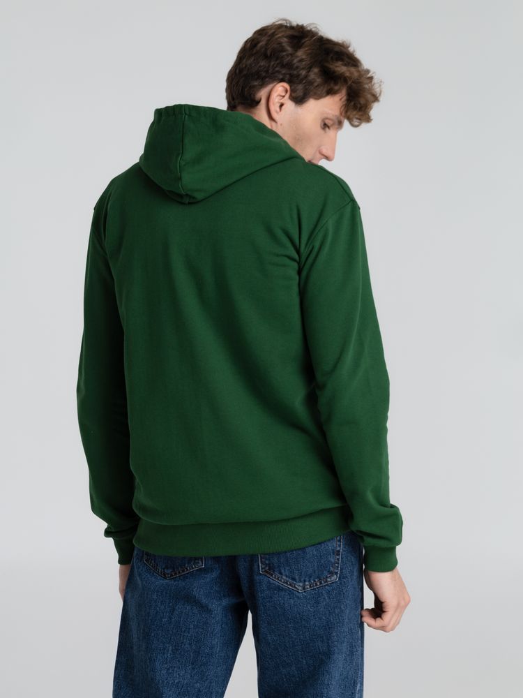 Толстовка на молнии с капюшоном Siverga Heavy 2.0, темно-зеленая-6