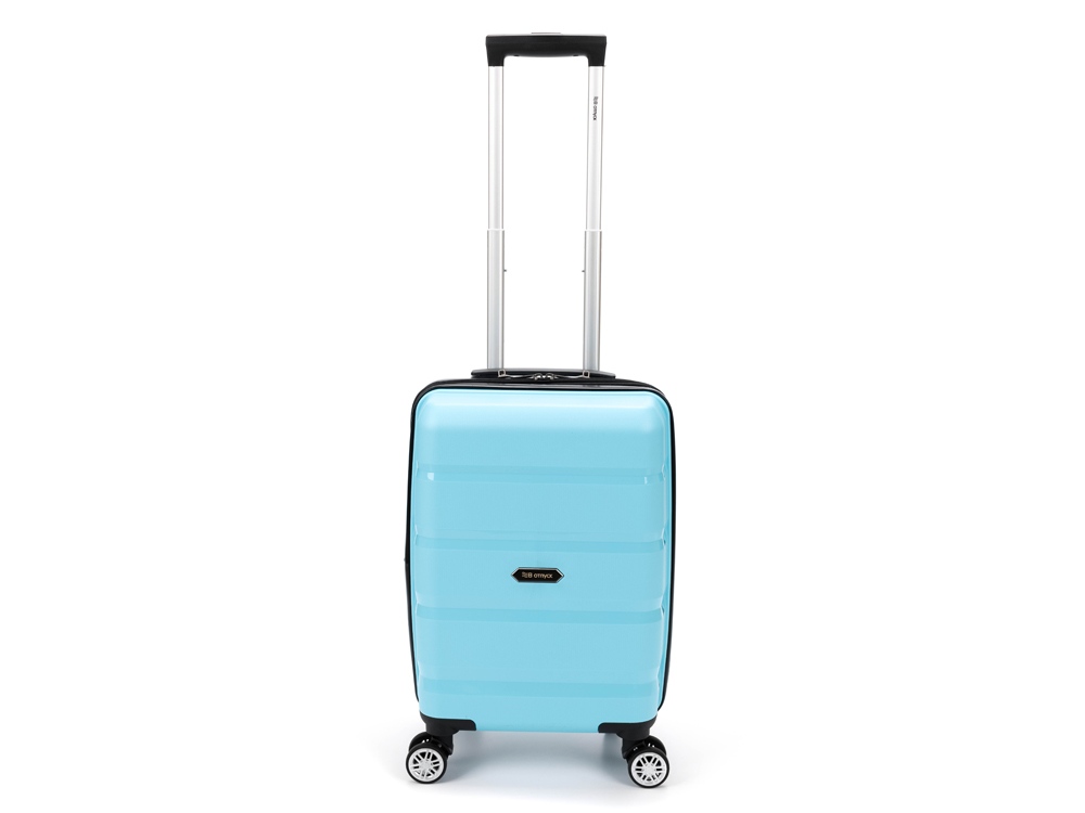 Чемодан TORBER В Отпуск, бирюзовый, полипропилен, 33 х 22 х 53 см, 35 л-8
