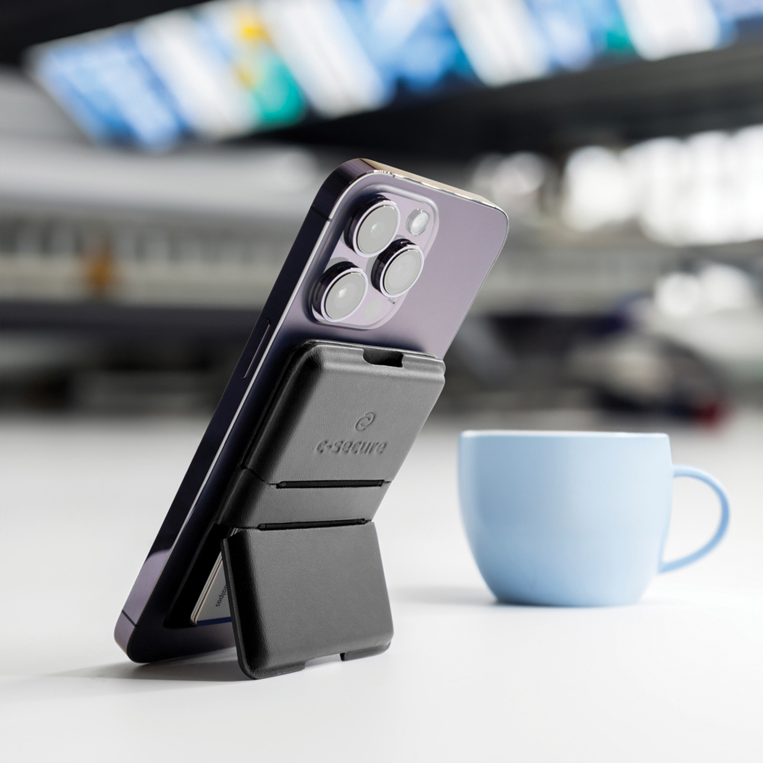 Магнитный картхолдер для телефона C-Secure MagSafe-8