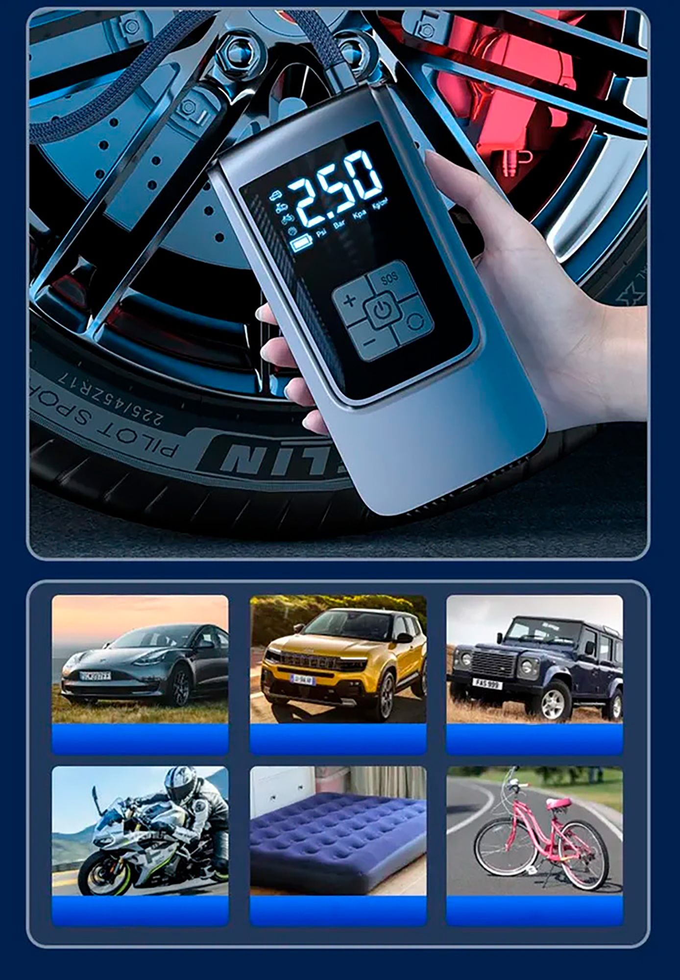 Беспроводной компрессор "Pitstop"-8