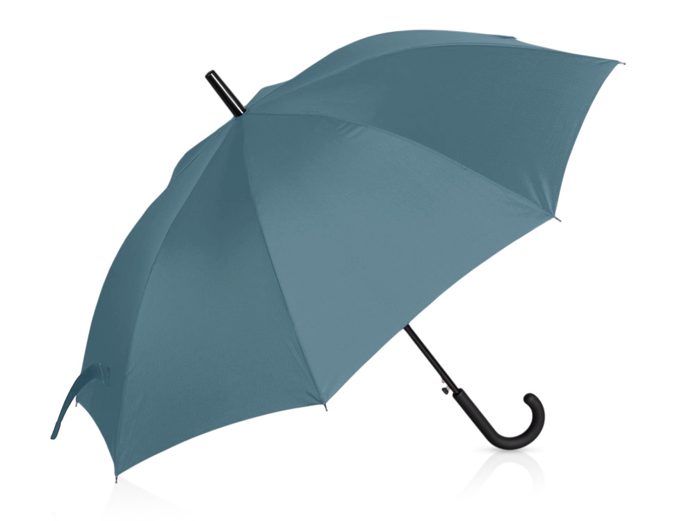 Зонт-трость Reviver с куполом из переработанного пластика, антрацит-0