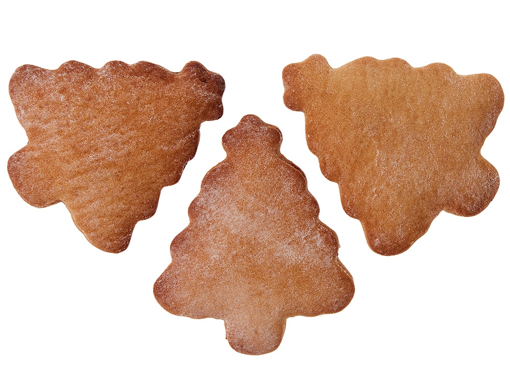 Набор новогодних имбирных печений в форме елочки-1