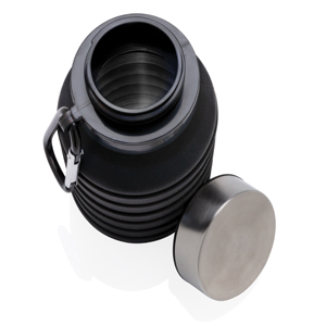 Герметичная складная силиконовая бутылка-11