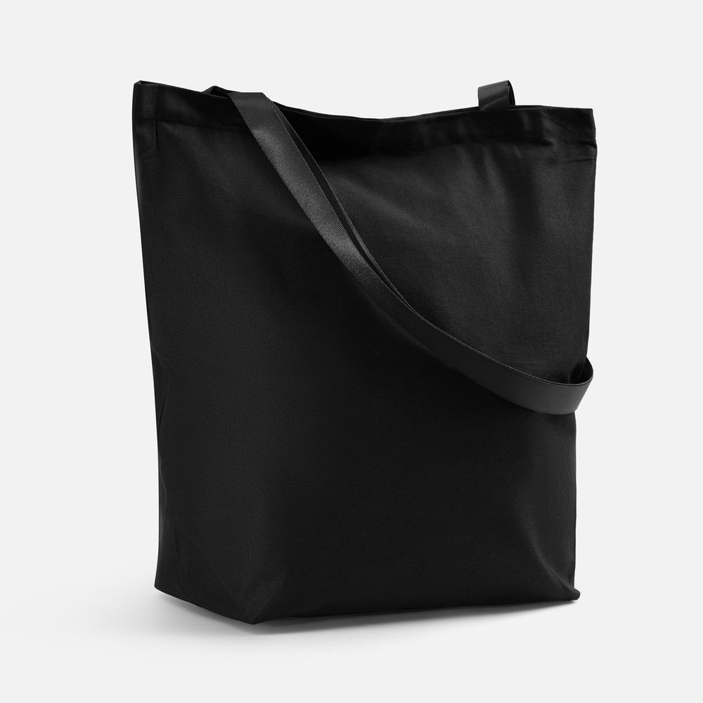 Шопер B5, черный с черными ручками-0