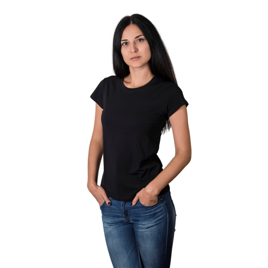 Футболка женская РИТЕЙЛ 160, черный-1