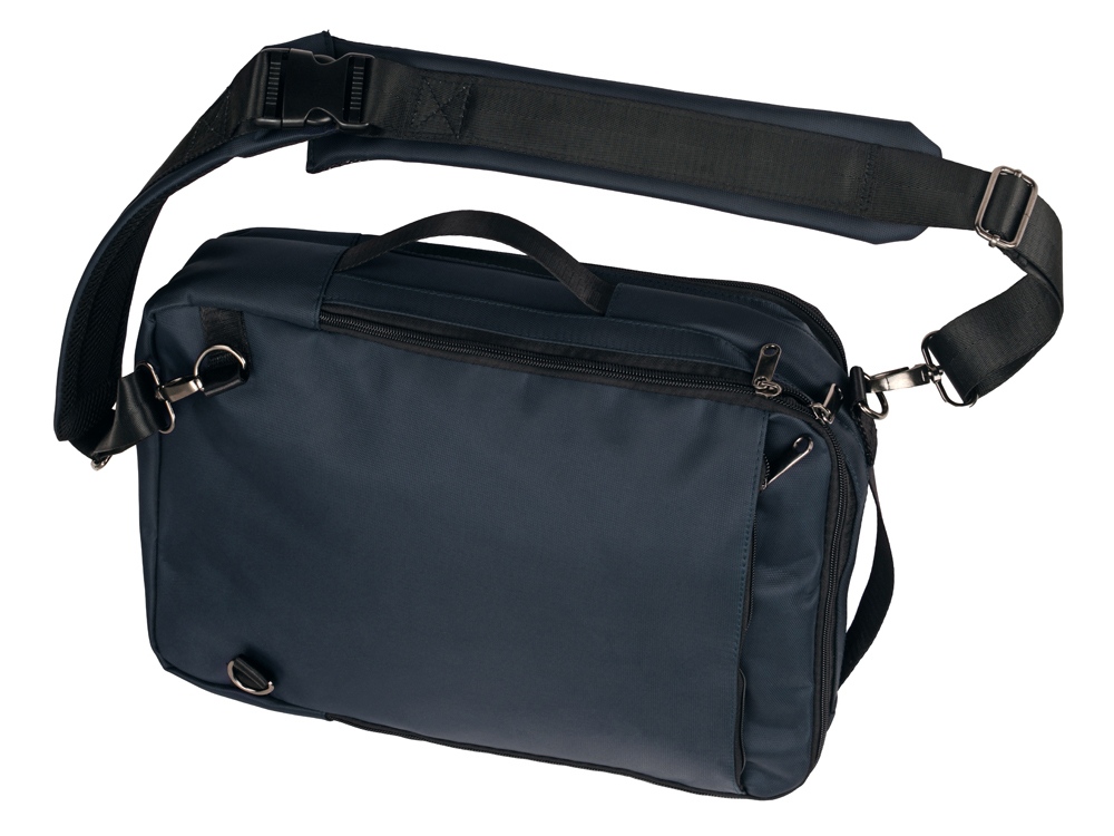 Рюкзак-трансформер Duty для ноутбука, темно-синий (без шильда)-16