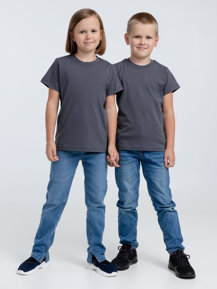 Футболка детская T-Bolka Kids, темно-серая (графит)-4