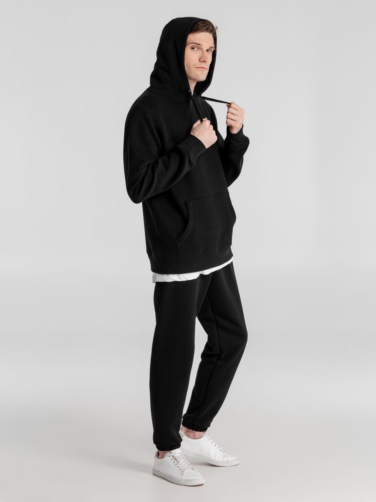 Толстовка с капюшоном унисекс King, черная-6