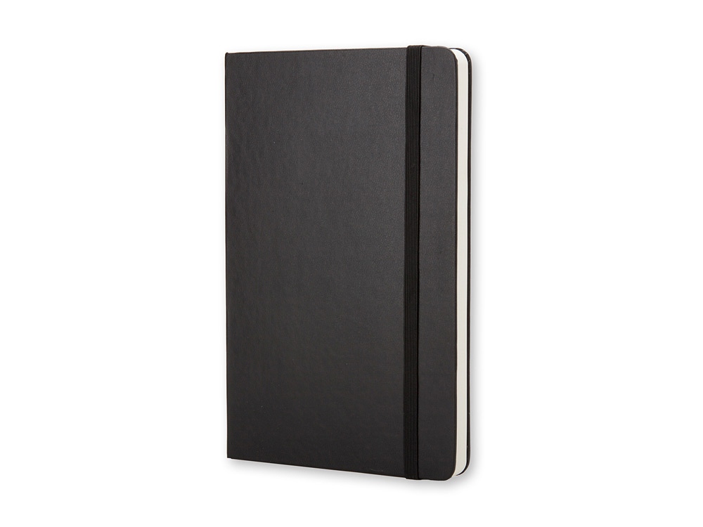 Записная книжка Moleskine Classic (нелинованный) в твердой обложке, Large (13х21см), черный-0